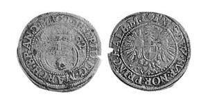 1/24 Thaler Principato di Ansbach (1398–1792) Argento Giovanni Federico di Brandeburgo-Ansbach(1654 – 1686)