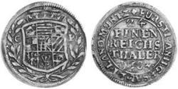 1/24 Thaler Anhalt (1212 - 1806) Argento 