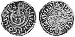 1/24 Thaler Anhalt (1212 - 1806) Argento 