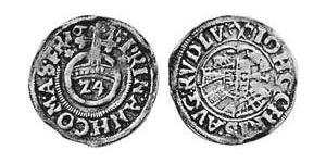 1/24 Талер Анхальт (1212 - 1806) Срібло 