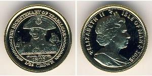 1/25 Krone Isla de Man Oro Isabel II (1926-2022)