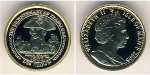 1/25 Krone Isla de Man Oro Isabel II (1926-2022)