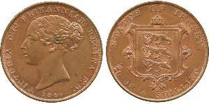 1/26 Shilling Jersey (1066 - ) Kupfer Victoria (1819 - 1901)