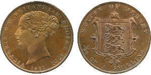 1/26 Shilling Jersey (1066 - ) Kupfer Victoria (1819 - 1901)