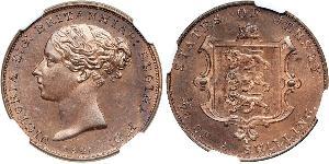 1/26 Shilling 泽西 (1066 - ) 銅 维多利亚 (英国君主)