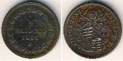 1/2 Baiocco États pontificaux (752-1870) Cuivre Pie IX (1792- 1878)