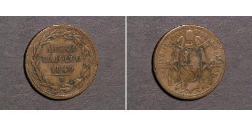 1/2 Baiocco Kirchenstaat (752-1870)  