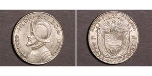 1/2 Balboa Panama Argent Vasco Núñez de Balboa (1475 – 1519)