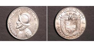 1/2 Balboa Panamá Argento Vasco Núñez de Balboa (1475 – 1519)