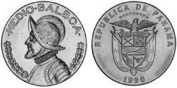 1/2 Balboa Panamá Níquel/Cobre Vasco Núñez de Balboa (1475 – 1519)