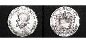 1/2 Balboa Panamá Plata Vasco Núñez de Balboa (1475 – 1519)