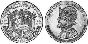1/2 Balboa Panama Silber Vasco Núñez de Balboa (1475 – 1519)