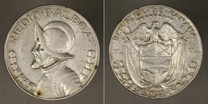 1/2 Balboa Panama Silber Vasco Núñez de Balboa (1475 – 1519)