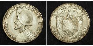 1/2 Balboa Panama Silber Vasco Núñez de Balboa (1475 – 1519)