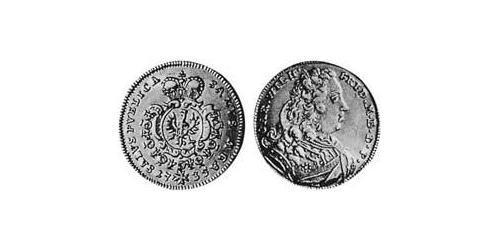 1/2 Carolin Ансбах (1398–1792) Золото Charles William Frederick, Margrave of Brandenburg-Ansbach (1712 – 1757)