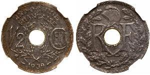 1/2 Cent Indochina francesa (1887-1954) Bronce 