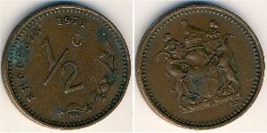 1/2 Cent Rhodésie (1965 - 1979) Bronze 