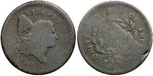 1/2 Cent Estados Unidos de América (1776 - ) Cobre 
