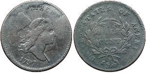 1/2 Cent Estados Unidos de América (1776 - ) Cobre 