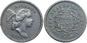 1/2 Cent Estados Unidos de América (1776 - ) Cobre 