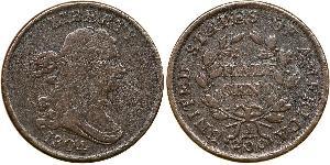 1/2 Cent Estados Unidos de América (1776 - ) Cobre 