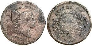 1/2 Cent Estados Unidos de América (1776 - ) Cobre 