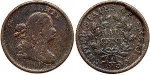 1/2 Cent Estados Unidos de América (1776 - ) Cobre 