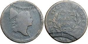 1/2 Cent Estados Unidos de América (1776 - ) Cobre 