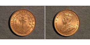 1/2 Cent Sri Lanka (1948 - ) Cobre Jorge V (1865-1936)