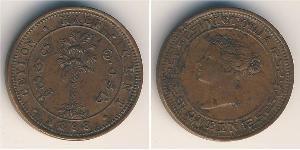 1/2 Cent Sri Lanka/Ceylon (1948 - ) Copper Victoria (1819 - 1901)