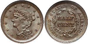 1/2 Cent USA (1776 - ) Copper 