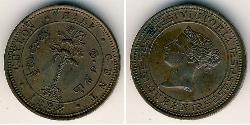 1/2 Cent Sri Lanka (1948 - ) Cuivre Victoria (1819 - 1901)