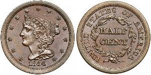 1/2 Cent États-Unis d