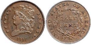 1/2 Cent États-Unis d