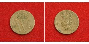 1/2 Cent Königreich der Niederlande (1815 - ) Kupfer Wilhelm III. (Niederlande)