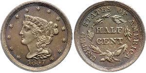 1/2 Cent Vereinigten Staaten von Amerika (1776 - ) Kupfer 