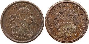 1/2 Cent Vereinigten Staaten von Amerika (1776 - ) Kupfer 