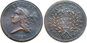 1/2 Cent Vereinigten Staaten von Amerika (1776 - ) Kupfer 