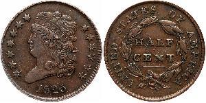 1/2 Cent Vereinigten Staaten von Amerika (1776 - ) Kupfer 