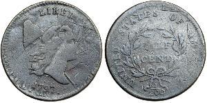 1/2 Cent Vereinigten Staaten von Amerika (1776 - ) Kupfer 