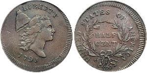 1/2 Cent Vereinigten Staaten von Amerika (1776 - ) Kupfer 