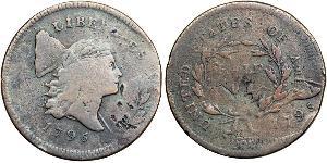 1/2 Cent Vereinigten Staaten von Amerika (1776 - ) Kupfer 