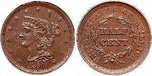 1/2 Cent Vereinigten Staaten von Amerika (1776 - ) Kupfer 