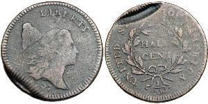 1/2 Cent Vereinigten Staaten von Amerika (1776 - ) Kupfer 