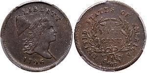 1/2 Cent Vereinigten Staaten von Amerika (1776 - ) Kupfer 