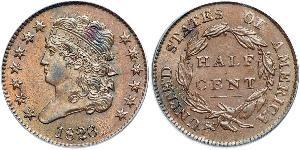 1/2 Cent Vereinigten Staaten von Amerika (1776 - ) Kupfer 