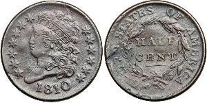 1/2 Cent Vereinigten Staaten von Amerika (1776 - ) Kupfer 
