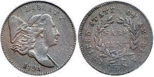 1/2 Cent Vereinigten Staaten von Amerika (1776 - ) Kupfer 