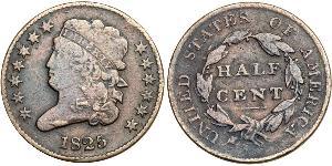 1/2 Cent Vereinigten Staaten von Amerika (1776 - ) Kupfer 