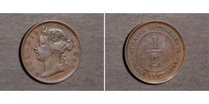 1/2 Cent Insediamenti dello Stretto (1826 - 1946) Rame 